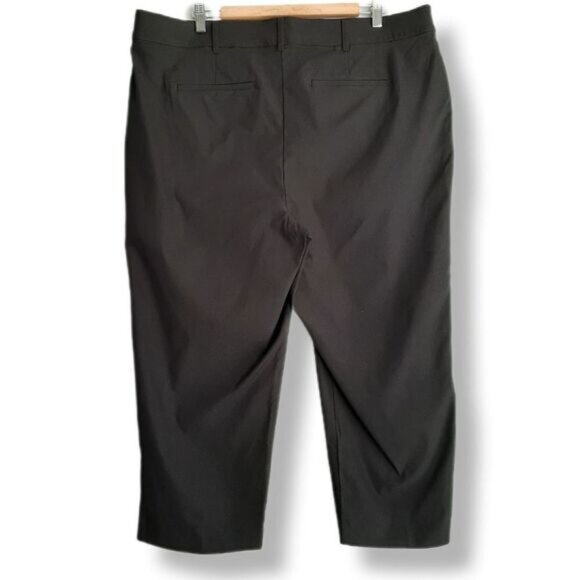 PENNINGTONS | In Every Story Capri Crop Stretchy Dress Pants Black PLUS Sz 20 - Picture 3 of 10